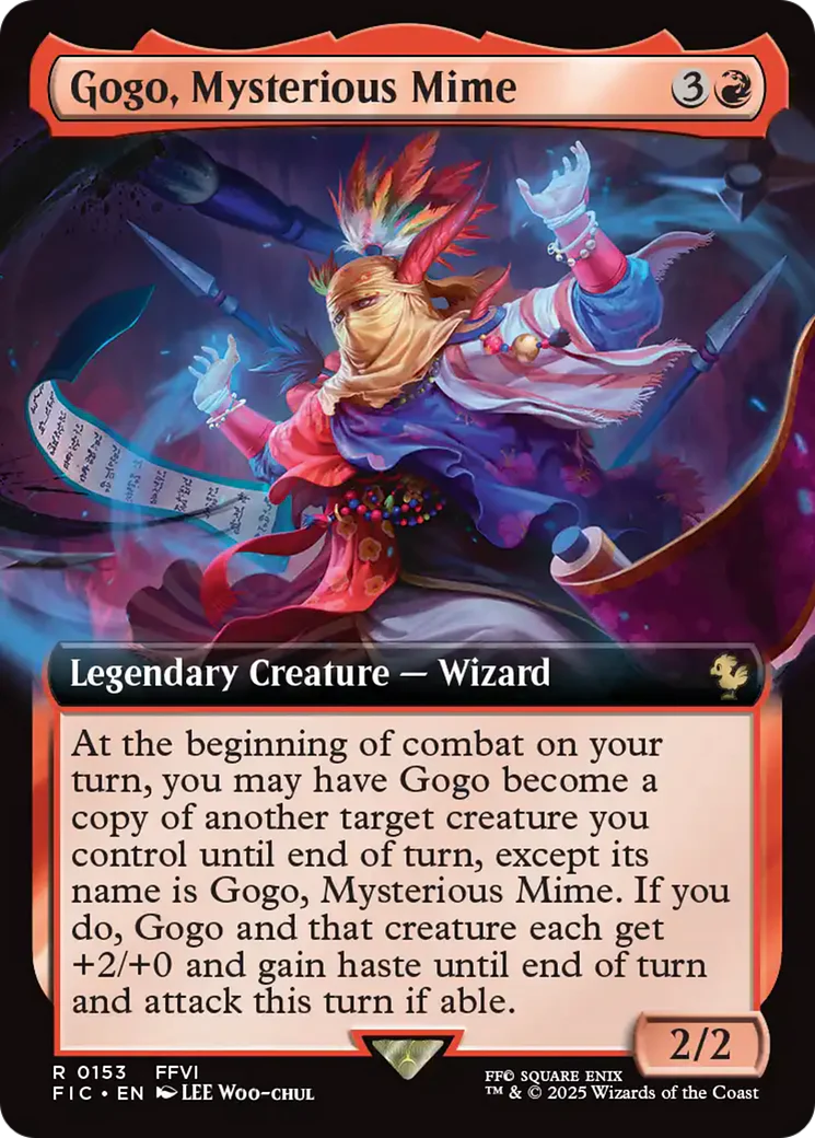 Gogo, Mysterious Mime (Extended Art) [FINAL FANTASY Commander] Foil