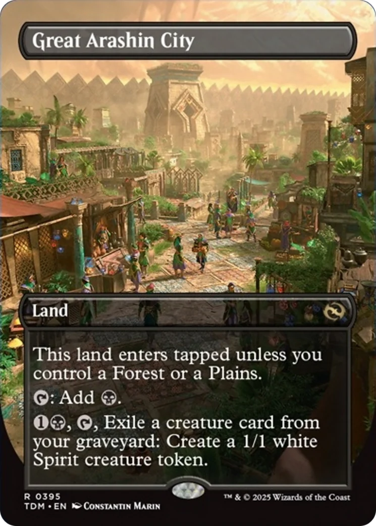 Great Arashin City (Borderless) [Tarkir: Dragonstorm] Foil - Image 2