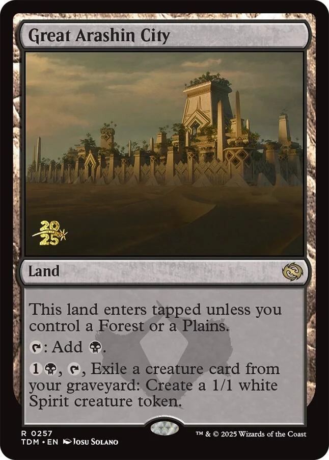 Great Arashin City [Tarkir: Dragonstorm Prerelease Promos] Foil