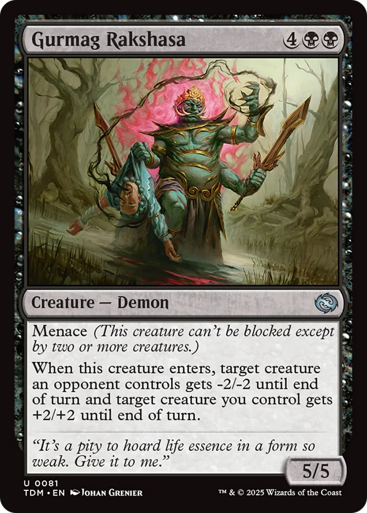 Gurmag Rakshasa [Tarkir: Dragonstorm] Foil