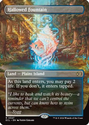 Hallowed Fountain (Borderless)  [Lorwyn Eclipsed]