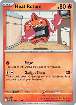 Heat Rotom (043/182) [Scarlet & Violet: Destined Rivals] Reverse Holofoil