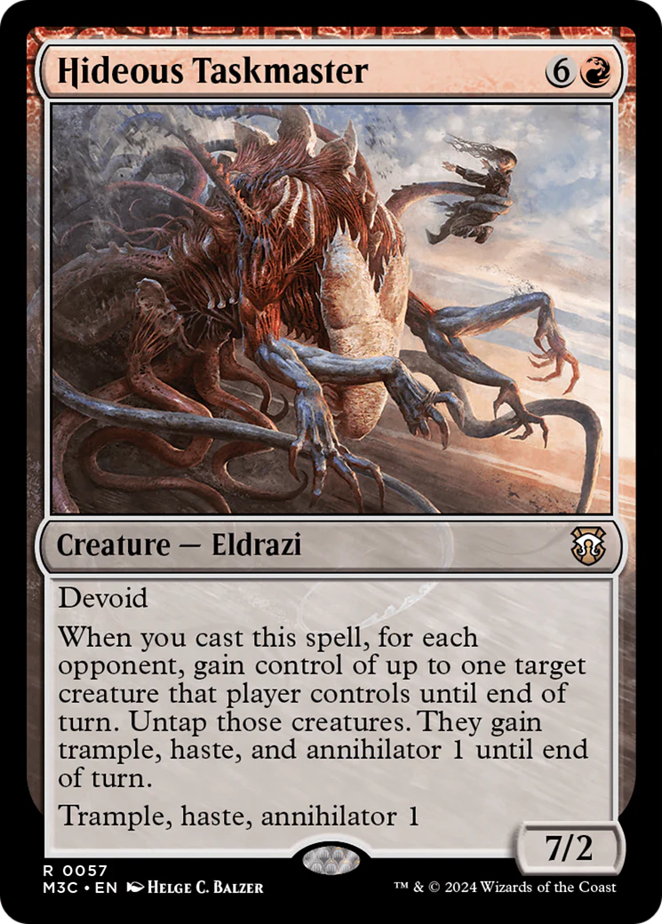 Hideous Taskmaster  [Modern Horizons 3 Commander]: (devoid) Foil
