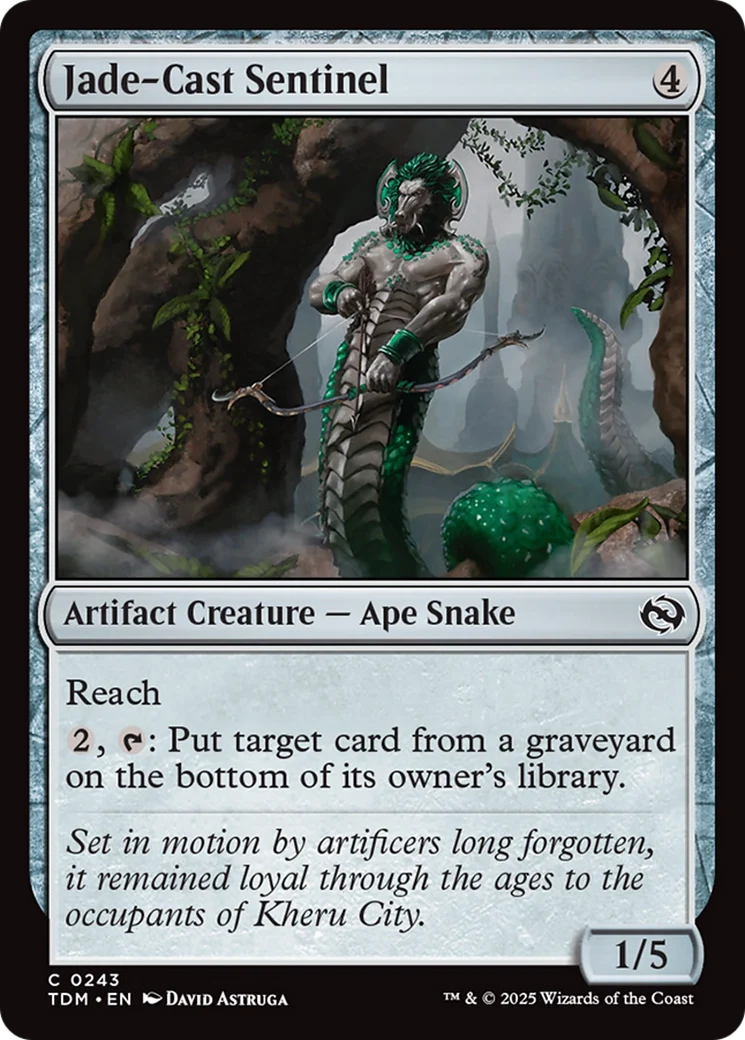 Jade-Cast Sentinel [Tarkir: Dragonstorm] Foil