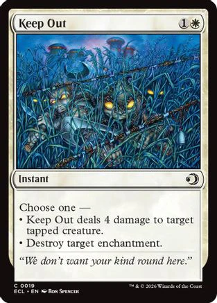 Keep Out  [Lorwyn Eclipsed] Foil