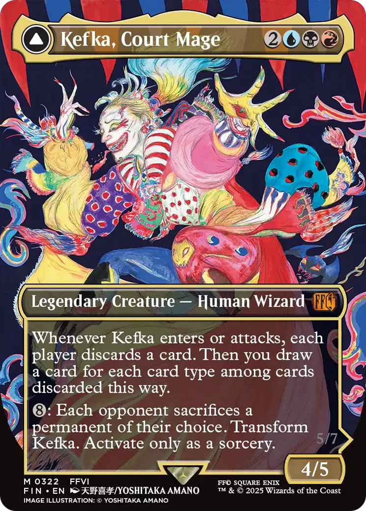 Kefka, Court Mage // Kefka, Ruler of Ruin (Borderless) (0322) [FINAL FANTASY] - Image 3