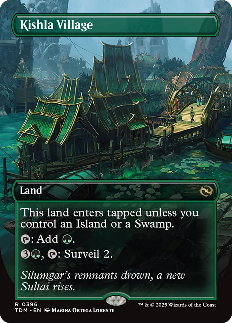 Kishla Village (Borderless) [Tarkir: Dragonstorm] Foil