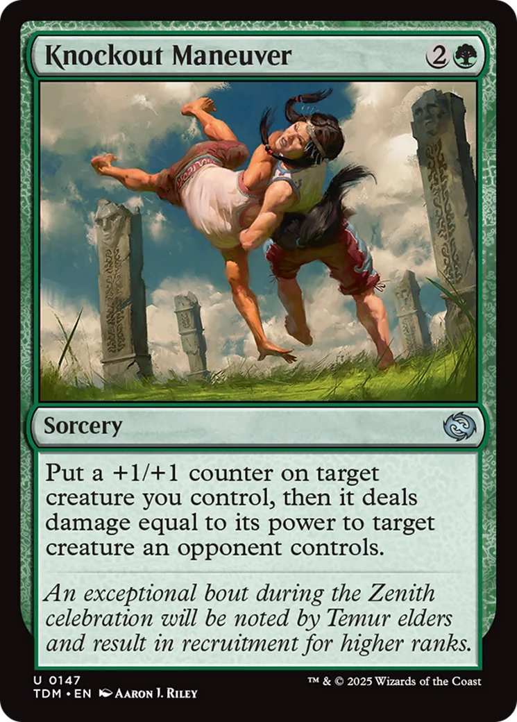 Knockout Maneuver [Tarkir: Dragonstorm] Foil - Image 2