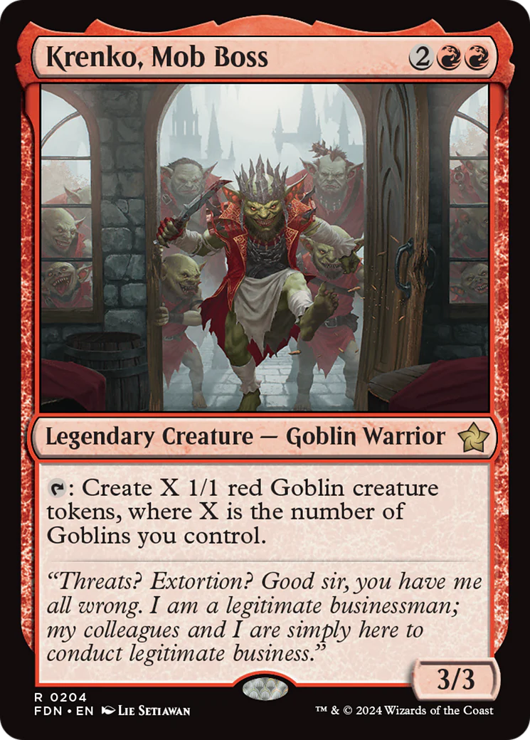 Krenko, Mob Boss  [Foundations]