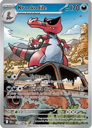 Krookodile 143/086  - Holofoil SV Black Bolt - Illustration Rare