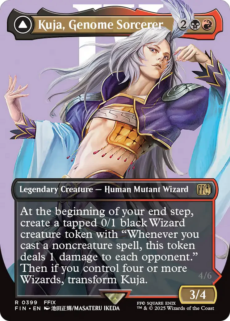 Kuja, Genome Sorcerer // Trance Kuja, Fate Defied (Borderless) [FINAL FANTASY] Foil - Image 3