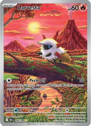Larvesta 103/086  - Holofoil SV Black Bolt - Illustration Rare