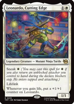 Leonardo, Cutting Edge  [Teenage Mutant Ninja Turtles] Foil
