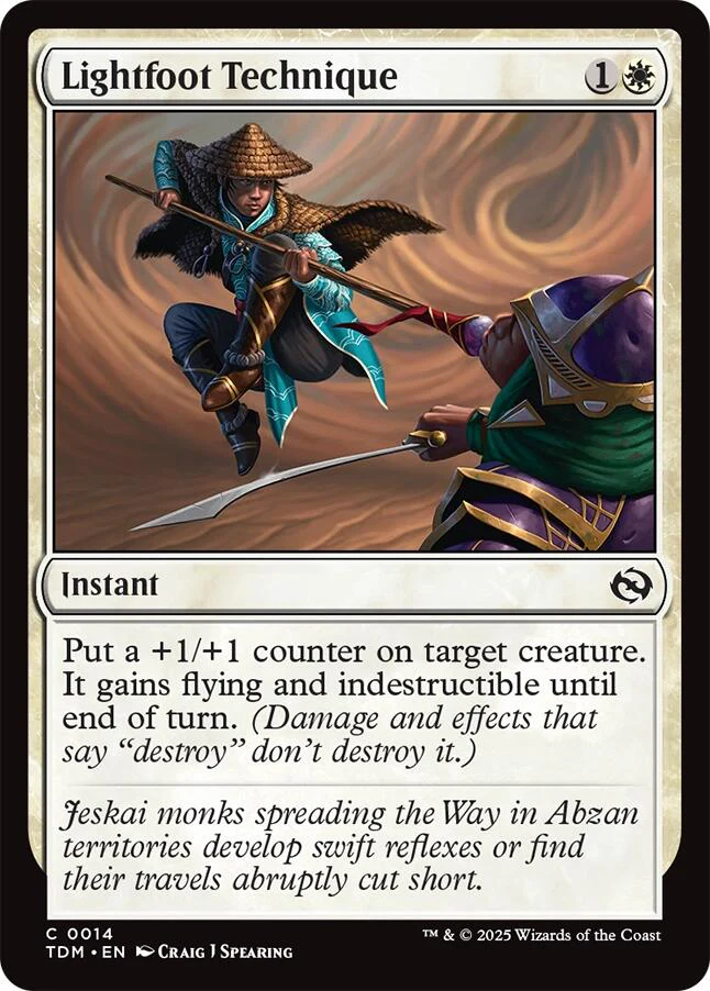 Lightfoot Technique [Tarkir: Dragonstorm] Foil