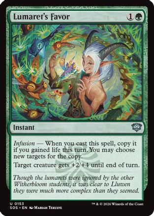 Lumaret's Favor  [Secrets of Strixhaven] Foil
