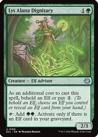 Lys Alana Dignitary  [Lorwyn Eclipsed] Foil