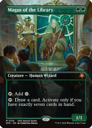 Magus of the Library (Borderless)  [Special Guests] Foil