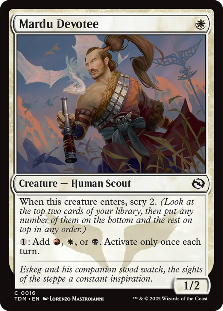 Mardu Devotee [Tarkir: Dragonstorm] Foil