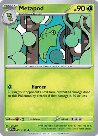 Metapod (002/159) [Scarlet & Violet: Journey Together] Reverse Holofoil