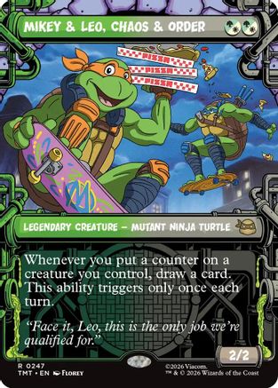Mikey & Leo, Chaos & Order (Showcase)  [Teenage Mutant Ninja Turtles]
