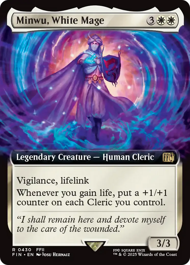 Minwu, White Mage (Extended Art) [FINAL FANTASY] Foil