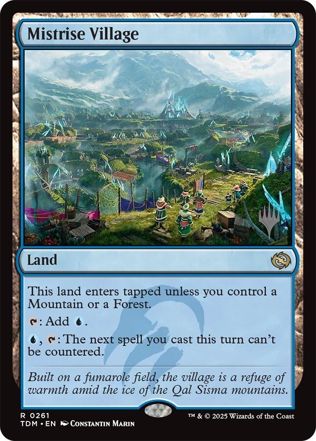 Mistrise Village [Tarkir: Dragonstorm Promos] Foil