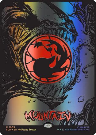 Mountain (1953) (Raised Foil)  [Secret Lair Drop Series] Foil