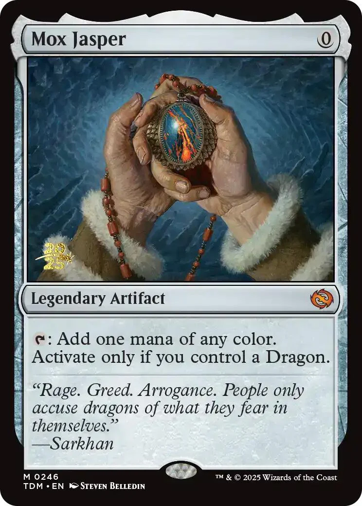 Mox Jasper [Tarkir: Dragonstorm Prerelease Promos] Foil