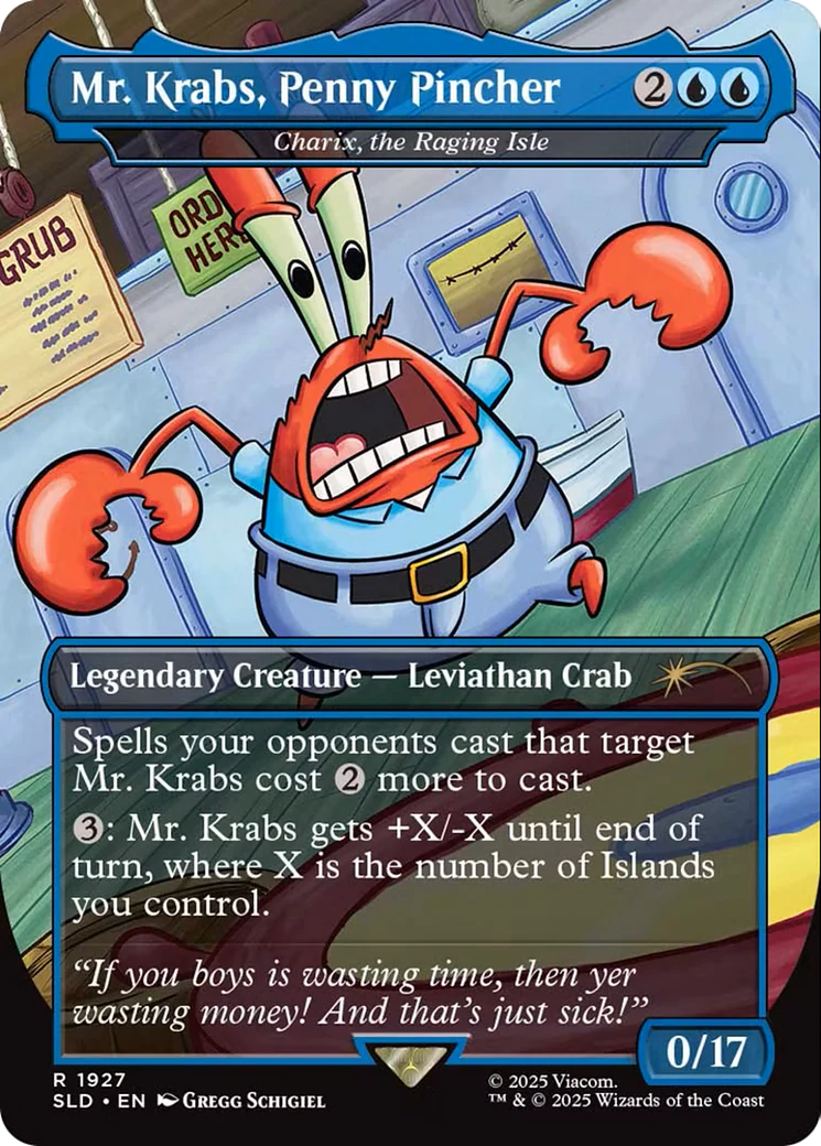 Mr. Krabs, Penny Pincher - Charix, the Raging Isle [Secret Lair Drop Series] Foil