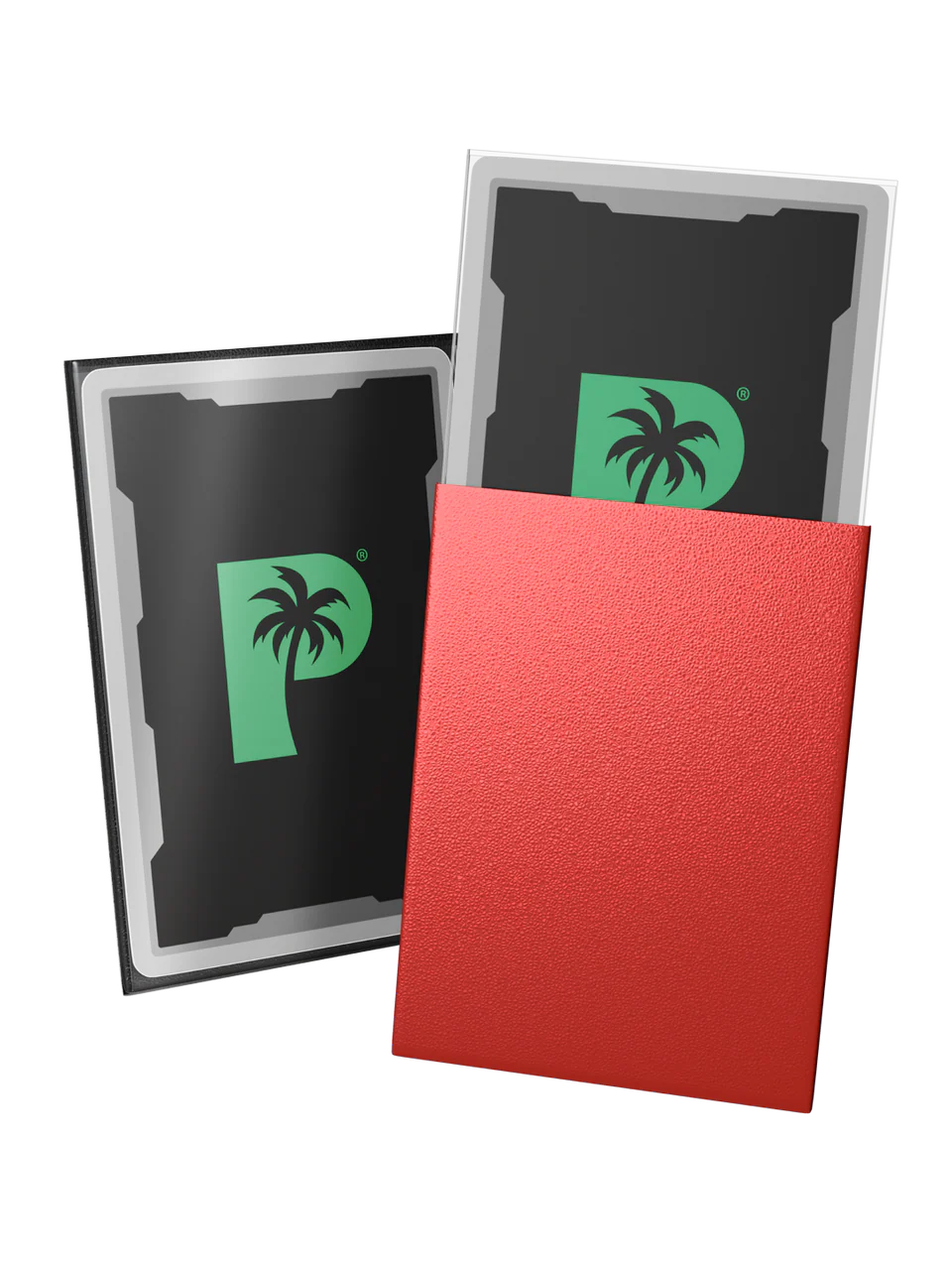 Palms Off Gaming Blackout Deck Sleeves 100pc Red MATTE - Image 2