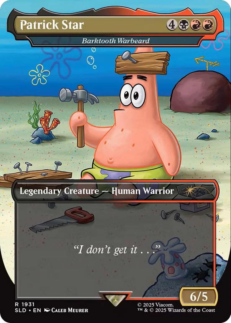 Patrick Star - Barktooth Warbeard [Secret Lair Drop Series] Foil
