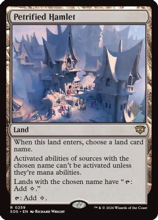 Petrified Hamlet  [Promo Pack: Secrets of Strixhaven] Foil