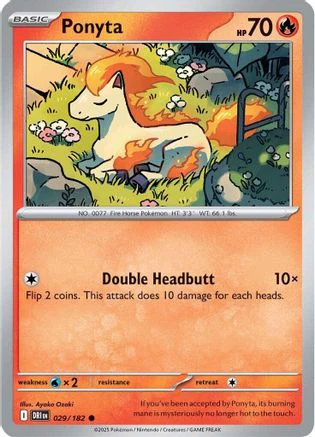Ponyta (029/182) [Scarlet & Violet: Destined Rivals] Reverse Holofoil