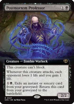 Postmortem Professor (Extended Art)  [Secrets of Strixhaven] Foil