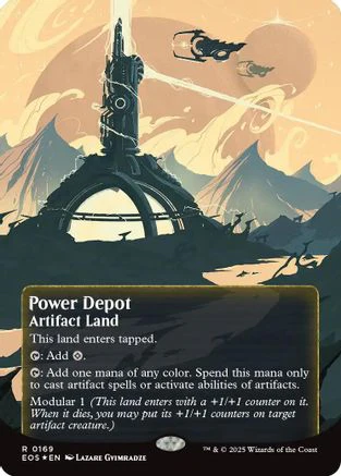 Power Depot (0169) (Borderless) (Galaxy Foil)  [Edge of Eternities: Stellar Sights] Foil