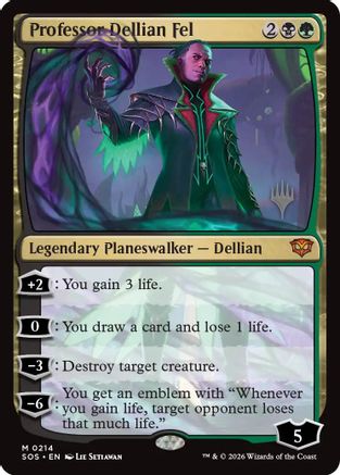 Professor Dellian Fel  [Promo Pack: Secrets of Strixhaven] Foil