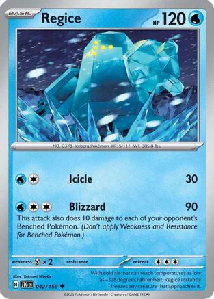 Regice (042/159) [Scarlet & Violet: Journey Together] Reverse Holofoil