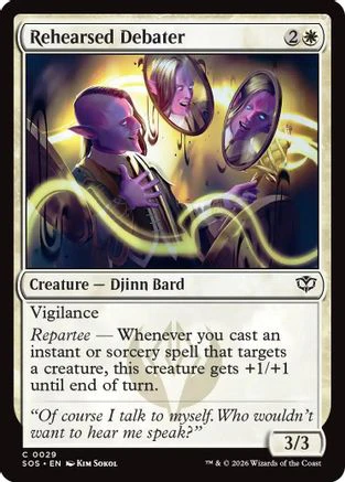 Rehearsed Debater  [Secrets of Strixhaven]