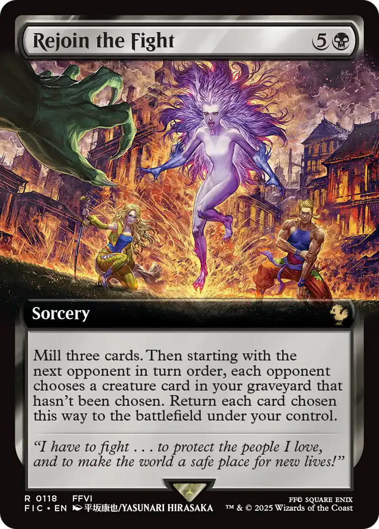 Rejoin the Fight (Extended Art) [FINAL FANTASY Commander] Foil