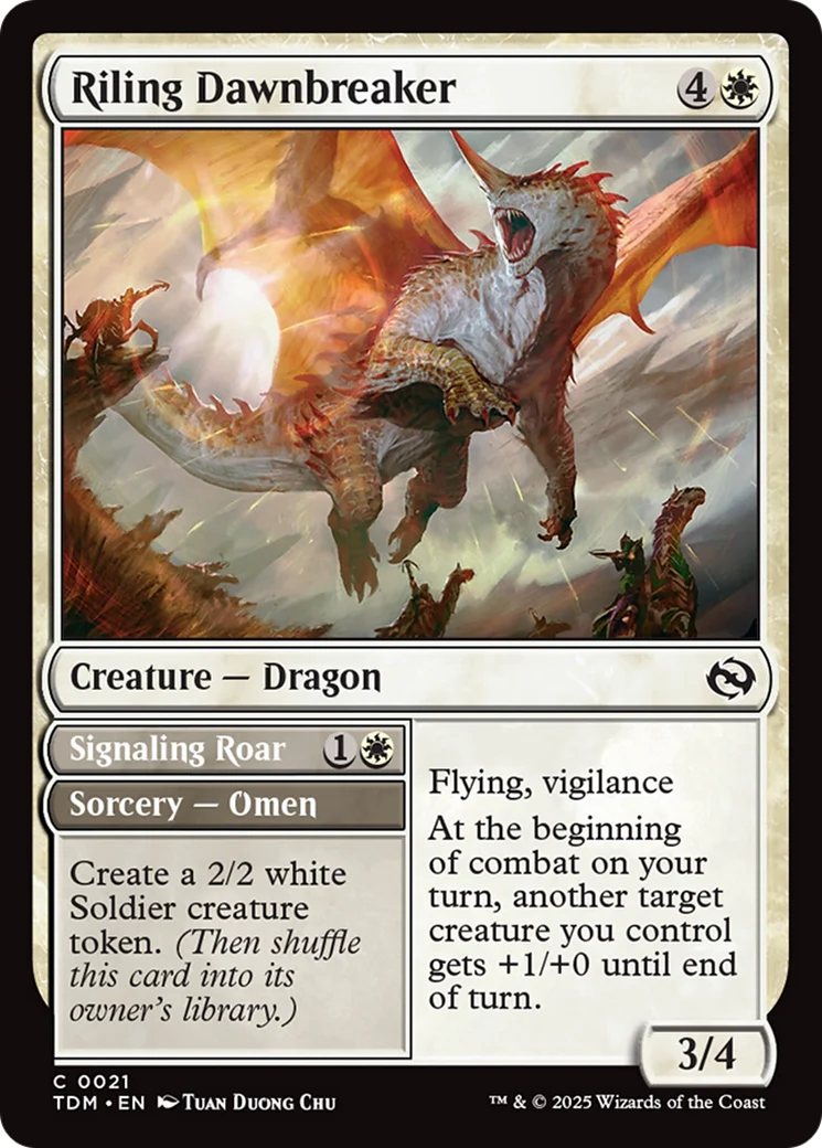 Riling Dawnbreaker [Tarkir: Dragonstorm] Foil