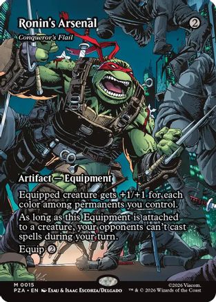 Ronin's Arsenal - Conqueror's Flail (Borderless)  [Teenage Mutant Ninja Turtles Eternal-Legal] Foil