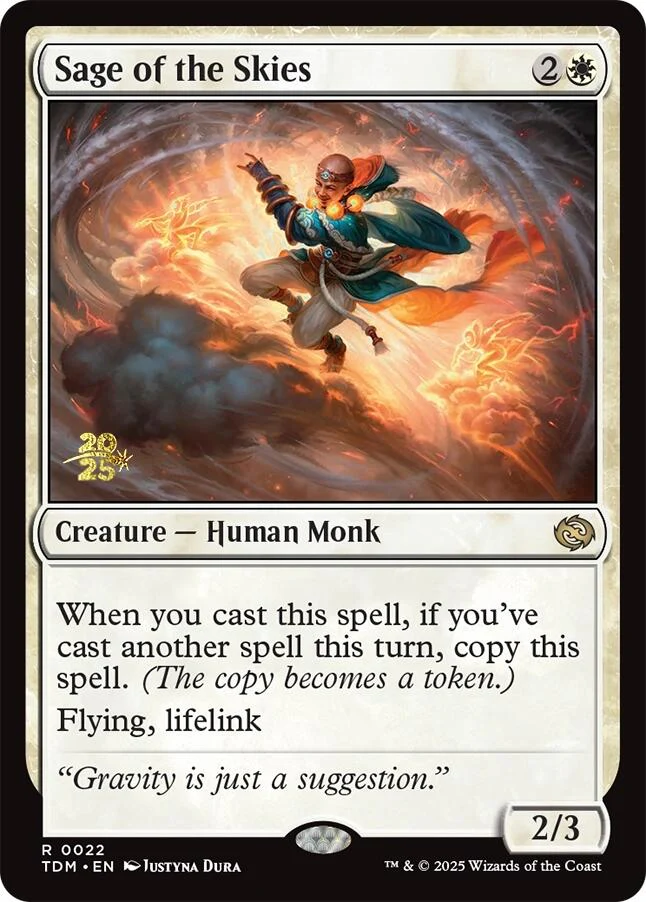 Sage of the Skies [Tarkir: Dragonstorm Prerelease Cards] Foil