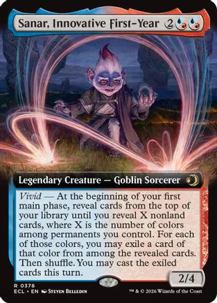 Sanar, Innovative First-Year (Extended Art)  [Lorwyn Eclipsed] Foil