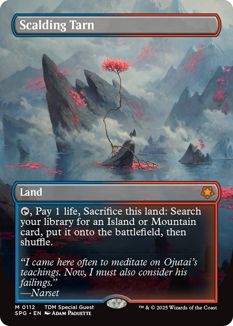 Scalding Tarn (Borderless) [Tarkir: Dragonstorm Special Guests] Foil