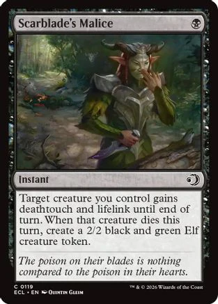 Scarblade's Malice  [Lorwyn Eclipsed] Foil