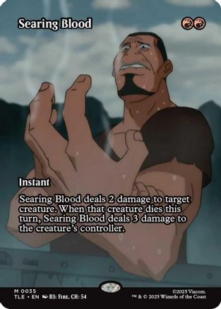 Searing Blood (Borderless)  [Avatar: The Last Airbender: Eternal-Legal] Foil