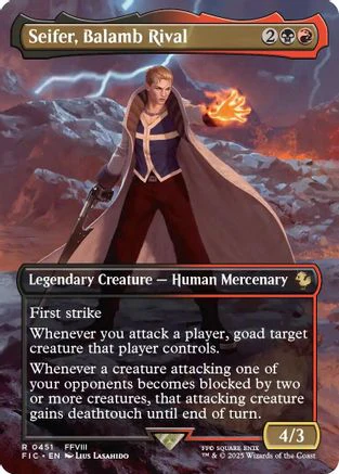 Seifer, Balamb Rival (Borderless)  [Commander: FINAL FANTASY]