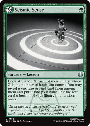 Seismic Sense  [Avatar: The Last Airbender] Foil
