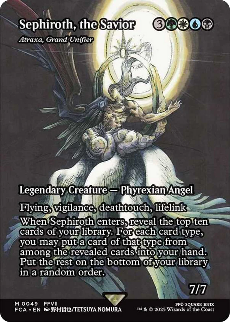 Sephiroth, the Savior - Atraxa, Grand Unifier (Showcase) [FINAL FANTASY : Through the Ages] Foil