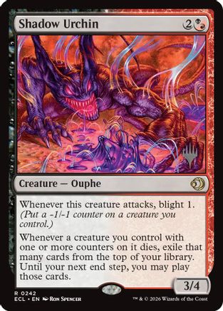 Shadow Urchin  [Promo Pack: Lorwyn Eclipsed]